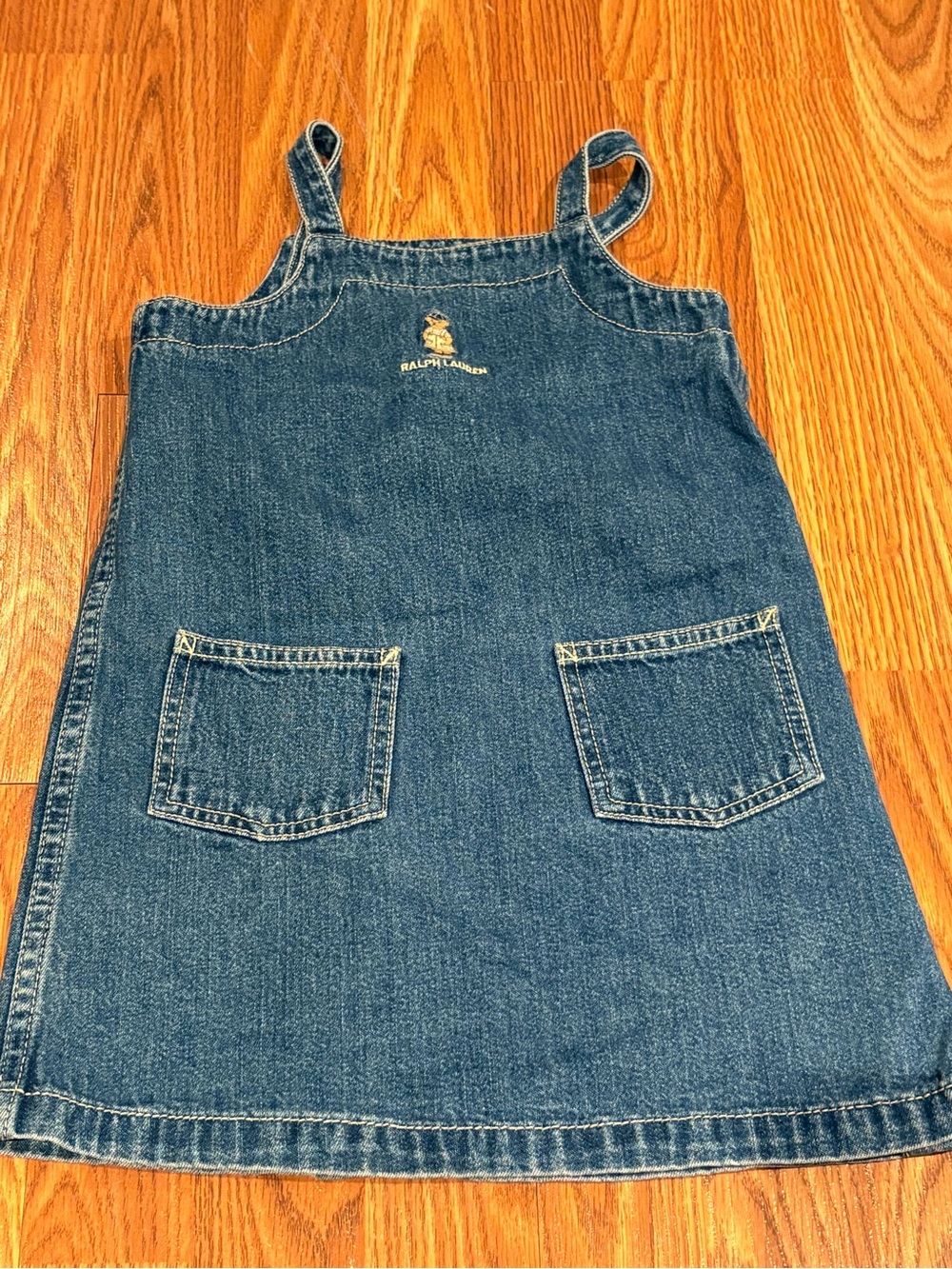 Ralph Lauren Denim Pinafore Dress - Blue